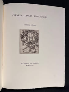 Carmina Ludicra Romanorum. Carmina Priapea.