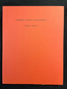 Carmina Ludicra Romanorum. Carmina Priapea.