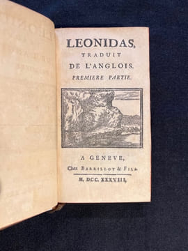 Léonidas, traduit de l'anglais.. GLOVER Richard:
