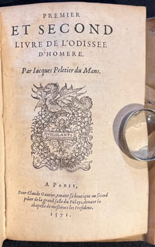 Les Iliades d'Homere prince des poetes, traduict de grec en vers françoys, par M. Hugues Salel, abbé de S. Cheron, et l'un des grands maistres de ...
