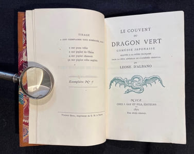 Le Couvent du Dragon Vert. Drame japonais adapté à la scène française pour la fête annuelle de l'Athénée oriental.