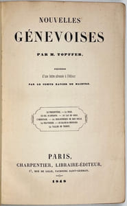 Nouvelles genevoises, précédées d'une lettre adressée à l'éditeur par le comte Xavier de Maistre.