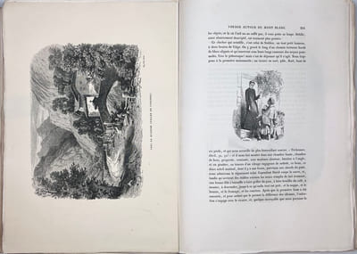 Nouveaux voyages en zigzag. Précédés d’une notice par Sainte-Beuve. Illustres d’apres les dessins originaux de Töpffer par MM. Calame, Karl Girardet, Francais, D’Aubigny, De Bar, Gagnet, Forest.