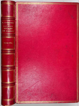 Nouveaux voyages en zigzag. Précédés d’une notice par Sainte-Beuve. Illustres d’apres les dessins originaux de Töpffer par MM. Calame, Karl Girardet, ...