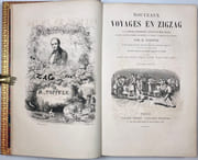 Nouveaux voyages en zigzag. Précédés d’une notice par Sainte-Beuve. Illustres d’apres les dessins originaux de Töpffer par MM. Calame, Karl Girardet, Francais, D’Aubigny, De Bar, Gagnet, Forest. par TÖPFFER Rodolphe: - Image 2