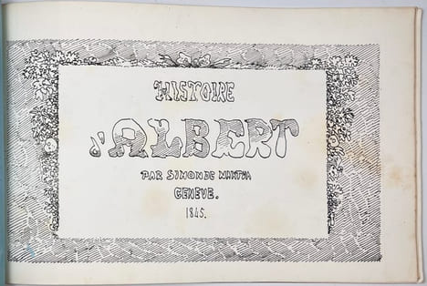 Histoire d’Albert par Simon de Nantua.. TÖPFFER Rodolphe: