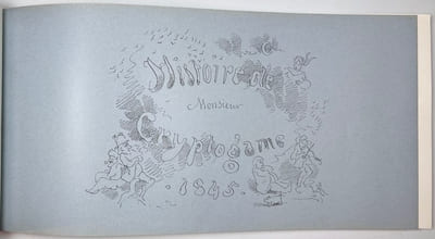 Histoire de Mr. Cryptogame 1845.