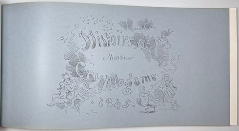 Histoire de Mr. Cryptogame 1845.. TÖPFFER Rodolphe: