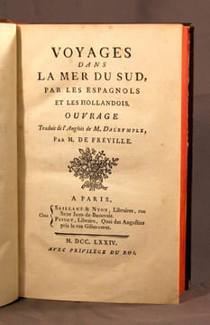 Voyages dans la mer du Sud, par les Espagnols et les Hollandois.. DALRYMPLE Alexander.; FREVILLE M. de (trad.):