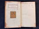 Trait&eacute; de la p&ecirc;che, ou l'art de soumettre les poissons &agrave; l'empire de l'homme, pr&eacute;c&eacute;d&eacute; de l'histoire naturelle de ces animaux.. BUC'HOZ Pierre-Joseph: