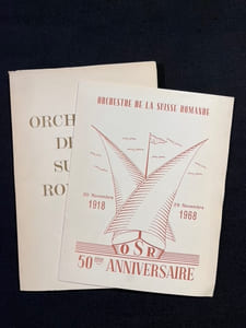 Orchestre de la Suisse Romande 1918 - 1968 un demi-siècle d'histoire.