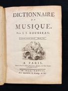 Dictionnaire de musique. par ROUSSEAU Jean-Jacques: - Image 2
