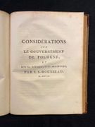 Discours sur l'origine et les fondements de l'inégalité parmi les hommes. [suivi de] Lettre de J. J. Rousseau à monsieur Philopolis. [suivi de] Du contrat social, ou principes du droit politique. [suivi de] Discours sur l'économie politique. [suivi de] Considérations sur le gouvernement de Pologne, et sur sa réformation projetée. par ROUSSEAU Jean-Jacques: - Image 5