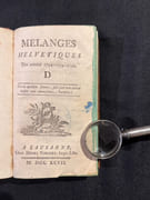 Mélanges helvétiques des années 1787, 1788, 1789, 1790 [et] 1791, 1792, 1793 [et] 1794, 1795, 1796. par [HELVETICA; REVUE]: - Image 5