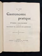 Gastronomie pratique. Études culinaires suives du Traitement de l'obésité des gourmands. Quatrième édition. par [BABINSKI Henri] ALI-BAB: - Image 1