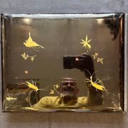 Album japonais en laque décorée sur les deux plats, sur ais de bois, dos maroquin noir. par [PHOTOGRAPHIE; VOYAGE]: - Image 10