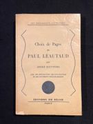 Choix de pages de Paul Léautaud. par LEAUTAUD Paul; ROUVEYRE André: - Image 1