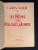 Les propos du père David la Jeunesse. Chansons romandes. Texte & musique.. JACQUES-DALCROZE Émile: