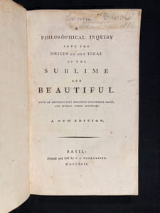 A philosophical inquiry into the origin of our ideas of the sublime and beautif.