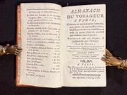 Almanach du voyageur à Paris. contenant une description sommaire, mais exacte, de tous les monumens, chef-d'oeuvres des arts, établissemens utiles, & autres objets de curiosité que renferme cette capitale : ouvrage utile aux citoyens & indispensable pour l'étranger. Année 1786. par THIÉRY [Luc-Vincent]: - Image 1