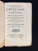 1. Mémoires pour servir à l'histoire des campagnes de 1756 et 1757 en Allemagne, par L. O. H., rédigés et augmentés par M. D. V. [avec] 2. Mémoires pour servir à l'histoire de la campagne des troupes françaises, depuis la convention de Closter Seiven faite en septembre 1757. Augmentée d'un lettre communiquée par l'observateur hollandais par rapport à la ditte convention. [avec] 3. Histoire de la campagne de MDCCLVII. Où l'on voit les circonstances qui ont précédé, accompagné, et suivi la battaille de Rosbach, avec le détail de ce qui s'est passé d'important dans l'Éléctorat d'Hannovre, depuis la convention de Closter-Seven jusqu'au 1 janvier 1758. par [CAMPAGNE DE 1757]: - Image 3