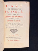 L'art de conserver sa santé, composé par l'école de Salerne. Augmenté d'un Traité sur la conservation de la Beauté des Dames, & plusieurs autre secrets utiles & agréables. par BRUZEN DE LA MARTINIÈRE: - Image 1