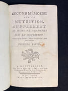 Second mémoire sur la nutrition. Supplément au mémoire françois sur la nutrition. par GRIMAUD Jean, Charles, Marguerite, Guillaume: - Image 1