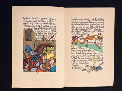 Le dangier d'estre trop cocquebin. Manuscrit et illustré par H. Grand'Aigle.
