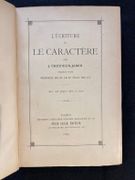 L'écriture et le caractère. Précédé d'un préface de M. le Dr. Paul Helot. par CREPIEUX-JAMIN Jules: - Image 2
