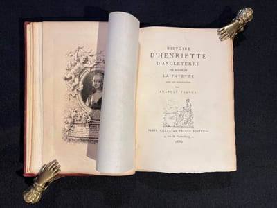 Histoire d'Henriette d'Angleterre par Madame de La Fayette, avec une introduction par Anatole France.