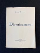 Divertissements. par OLTRAMARE Georges: