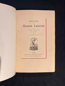 Histoire de Manon Lescaut.