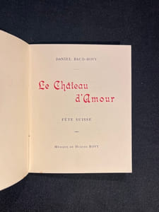 Le château d'amour. Fête suisse.