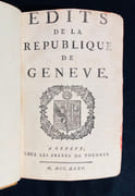 Recueils d'Édits, d'arrêts et d'ordonances. par [GENÈVE]: - Image 2