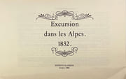 Excursion dans les Alpes. 1832. par TÖPFFER Rodolphe: - Image 3