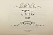 Voyage à Milan 1833. par TÖPFFER Rodolphe: - Image 3