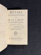 Oeuvres complètes de M. le C. de B*** de l'Académie Françoise. Dernière édition. par [BERNIS François-Joachim de Pierre, cardinal de]: - Image 2