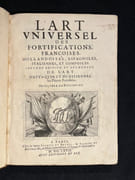 L'Art universel des fortifications françaises, hollandaises, espagnoles, italiennes et composées. Seconde édition, et augmentée avec l'art d'attaquer et de défendre les places fortifiées. par DU BREUIL JEAN (sous le pseudonyme de Silvère Bitainvieu): - Image 1