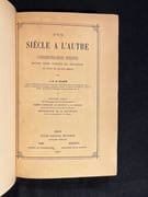 D'un siècle à l'autre. Correspondances inédites entre gens connus et inconnus du XVIIIe et du XIXe siècle. par GALIFFE J. B. G: - Image 4