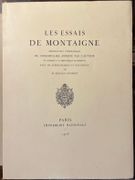 Les Essais de Montaigne. Reproduction typographique de l'exemplaire annoté par l'auteur. par MONTAIGNE Michel de: - Image 1