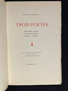 Trois poètes. Édouard Tavan - Louis Duchosal - Henry Spiess. par PIACHAUD René-Louis: - Image 1