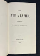 Une lyre à la mer. Poésies. par BLANVALET Henri: - Image 2