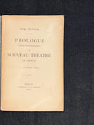 Prologue pour l'inauguration du nouveau Théâtre de Genève. 2 octobre 1879. par MONNIER Marc: