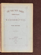 Sic vos non vobis. Comédie-ballet de marionnettes. par MONNIER Marc: