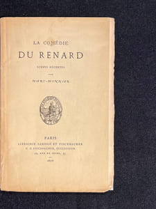 La comédie du Renard. Scènes récentes.
