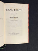 La ligne droite. Comédie en un acte. Représentée, pour la première fois, à Paris, sur le Théâtre Impérial de l'Odéon, le 24 octobre 1854. par MONNIER Marc: - Image 2