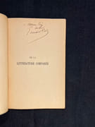 De la littérature comparée. Discours d'inauguration du cours d'histoire générale des littératures modernes à l'Université de Genève. par ROD Édouard: - Image 2