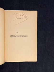 De la littérature comparée. Discours d'inauguration du cours d'histoire générale des littératures modernes à l'Université de Genève.