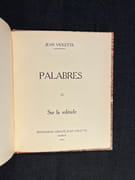 Palabres I. Sur les lettres romandes. Palabres II. Sur la Solitude. par VIOLETTE Jean: - Image 4