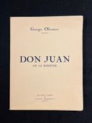 Don Juan ou la solitude. par OLTRAMARE Georges: